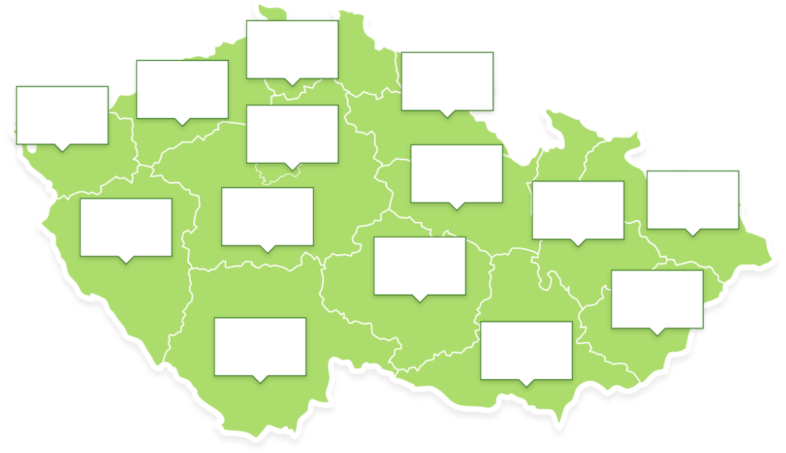 Mapa našich kontaktů